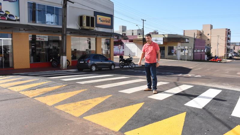 Vereador Ivaldonir Panatto fiscaliza novas travessias elevadas